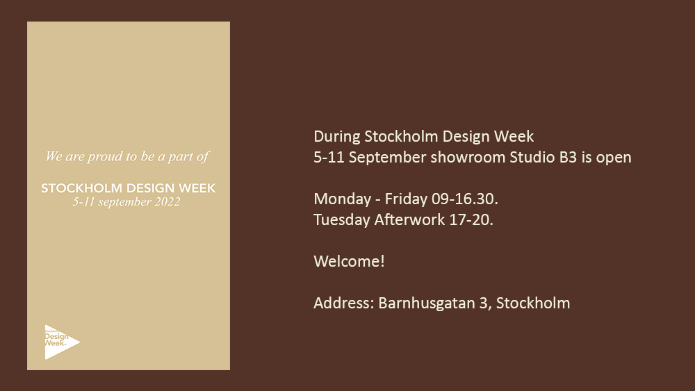 Karl Andersson - Stockholm Design Week 2022